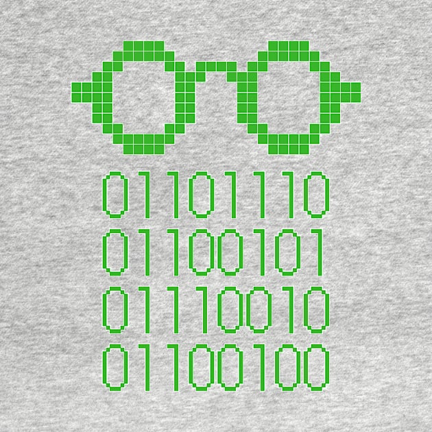 Binary Code Nerd Glasses by Jay Spotting